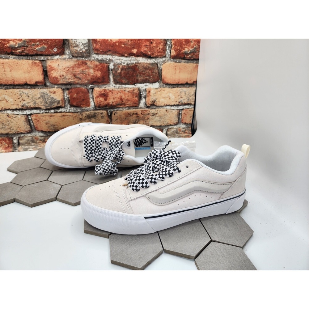 Vans‎ KNU Skool VLT LX Men Sz 13 Color White Black Marshmallow Vault Luxury Rare